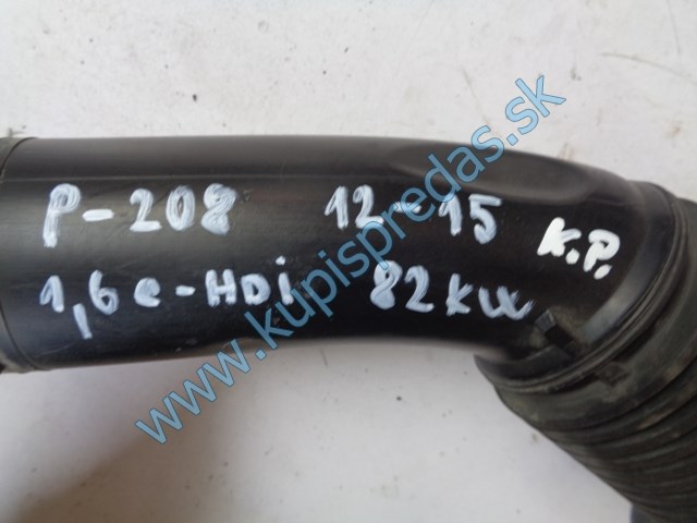 hadica na vzduch na peugeot 208 1,6hdi, 9684813780